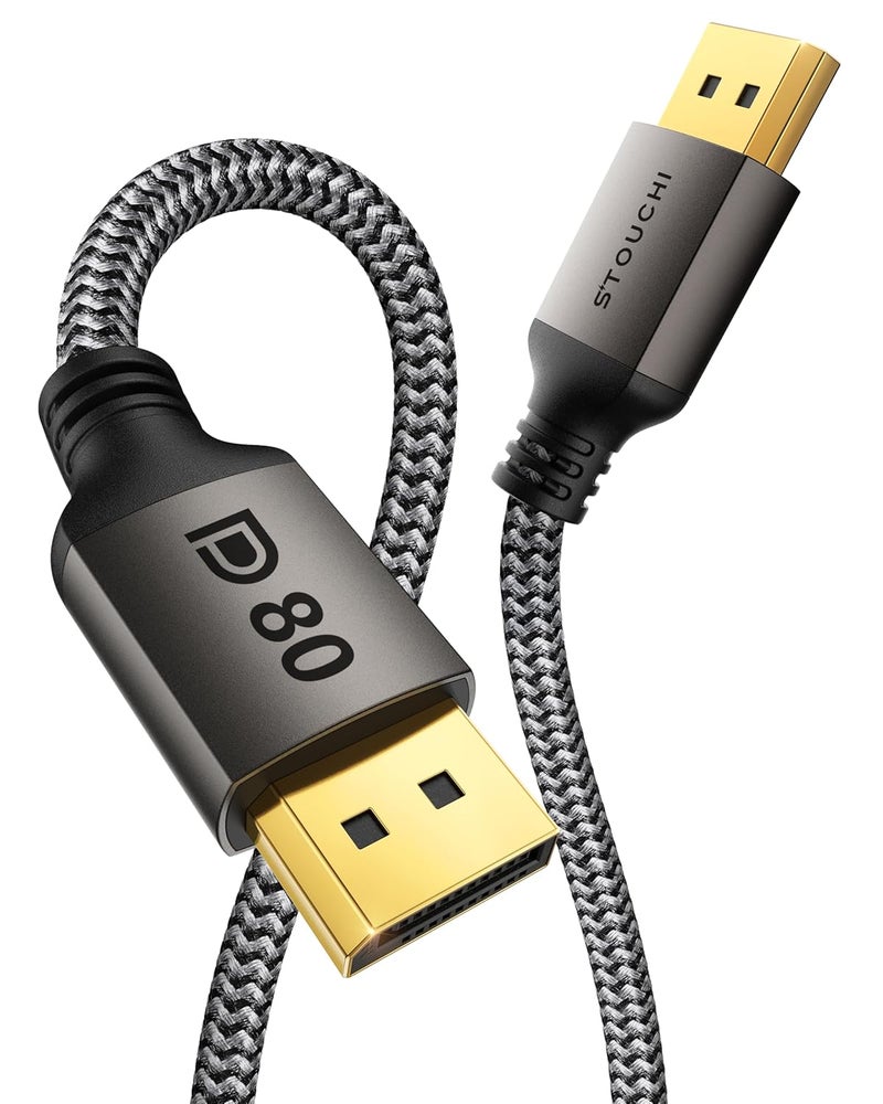 Stouchi Long DisplayPort 2.1 Cable 16.5FT, 80Gbps [16K@120Hz / 8K@240Hz / 4K@540Hz] HDR, HDCP, DSC 1.2a, FreeSync, G-Sync, Viper Weave DP Cable for Gaming Monitor, RTX 5090,RX 9070,RTX 6000 Ada - Image 1